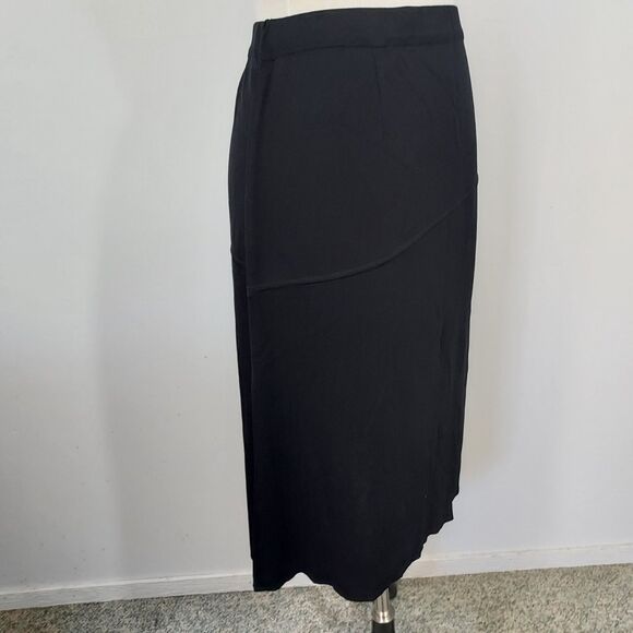 Exclusively Misook Skirt Womens 1X Black Aline Pull On Stretch Elastic Waist - Picture 5 of 12